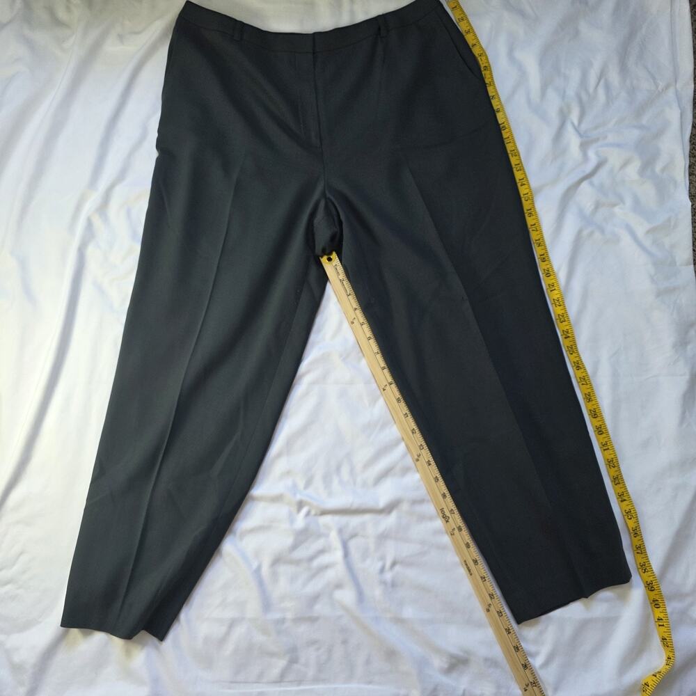 Talbots made in Japan wool Italian fabric trouser pants size 16 petite Front Zip